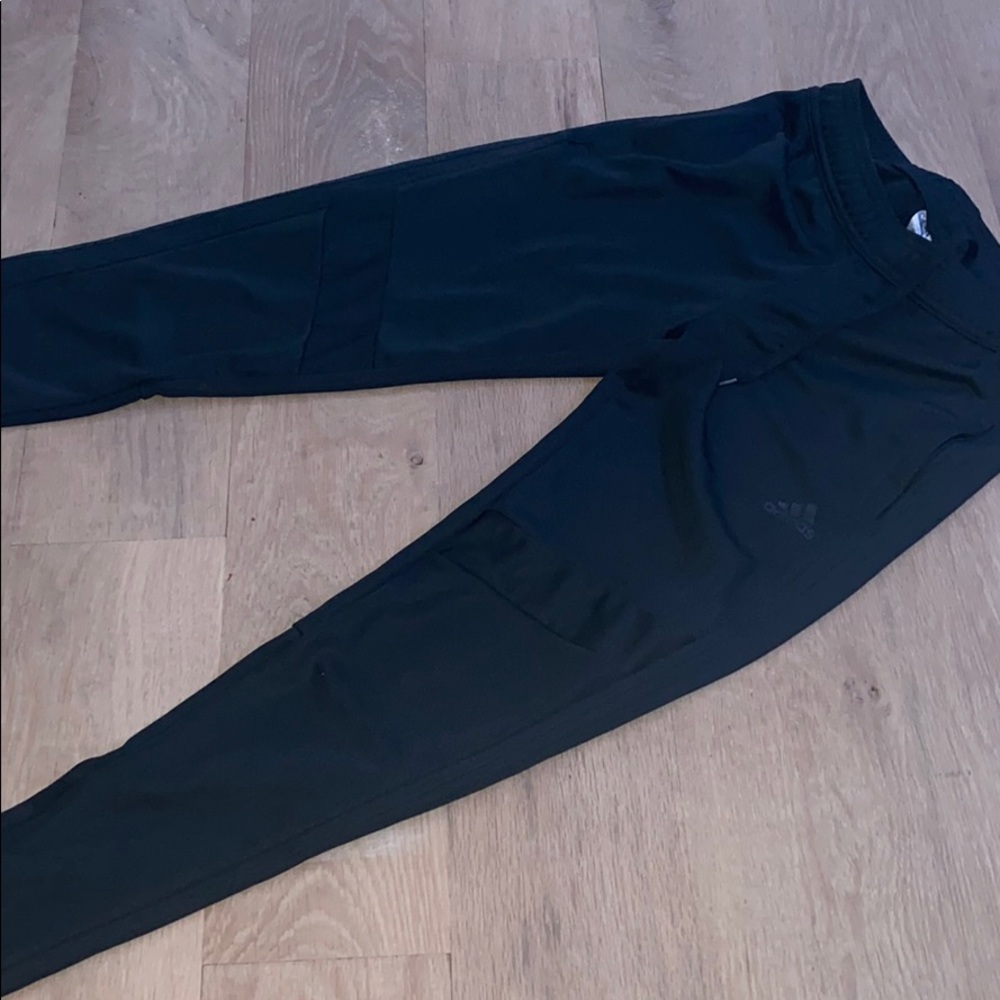 black adidas joggers
